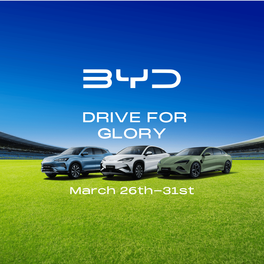 Finlay Motor Group, BYD Offer: BYD Drive for Glory: Test Drive, Score Big!